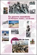 Panneau de l'exposition Premiere Guerre mondiale 1914-1918