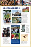 Panneau de l'exposition Roumanie
