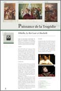 Panneau de l'exposition Shakespeare