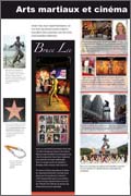 Panneau de l'exposition Arts martiaux