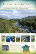 Panneau de l'exposition Biodiversite en France