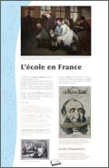 Panneau de l'exposition L'ecole