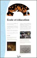 Panneau de l'exposition L'ecole