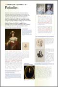 Panneau de l'exposition Femmes de lettres