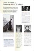 Panneau de l'exposition Femmes de lettres