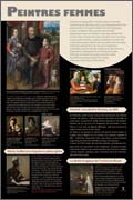 Panneau de l'exposition Femmes artistes peintres