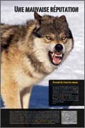 Panneau de l'exposition Le loup