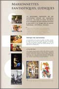 Panneau de l'exposition Marionnettes