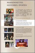 Panneau de l'exposition Marionnettes