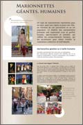 Panneau de l'exposition Marionnettes