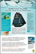 Panneau de l'exposition Poles et changements climatiques