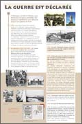 Panneau de l'exposition Seconde Guerre mondiale 1939-1945