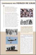 Panneau de l'exposition Seconde Guerre mondiale 1939-1945