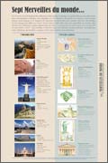 Panneau de l'exposition Les Sept merveilles du Monde
