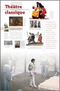 Panneau de l'exposition Le theatre