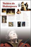 Panneau de l'exposition Le theatre