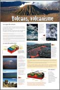 Panneau de l'exposition Volcans et seismes