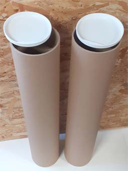 Tube en carton pour exposition